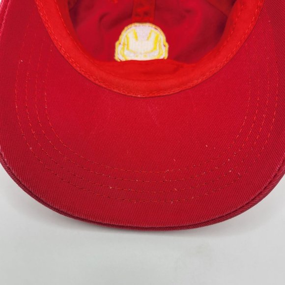 Culturefly Marvel Avengers Iron Man Youth Hat Ball Cap Red - Picture 9 of 12